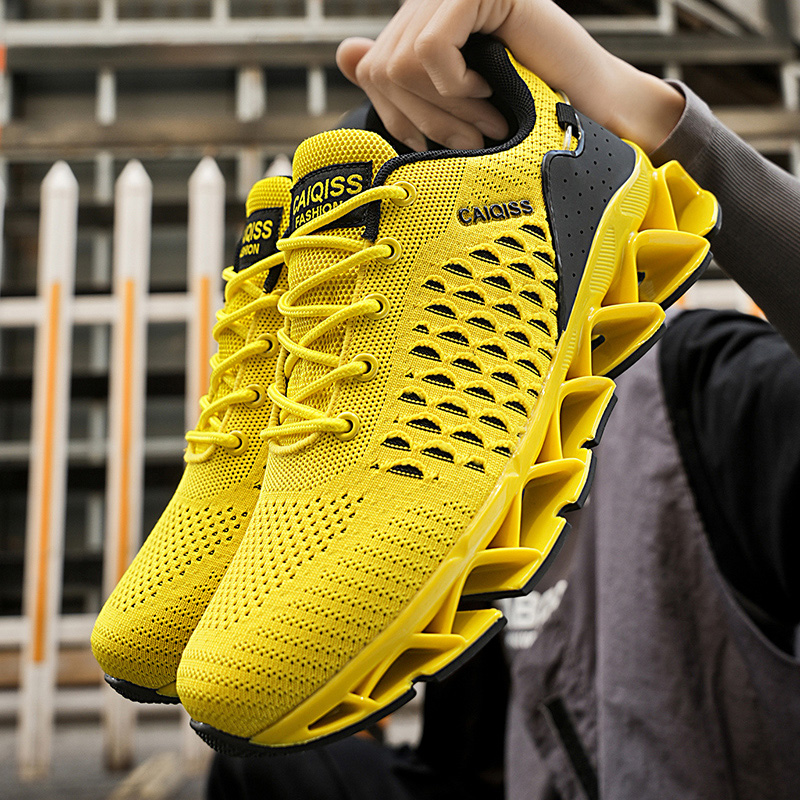Shock Absorbing Gym Trainers - Lässige Herren-Sneaker Stoßdämpfende Laufschuhe Leichte Atmungsaktive