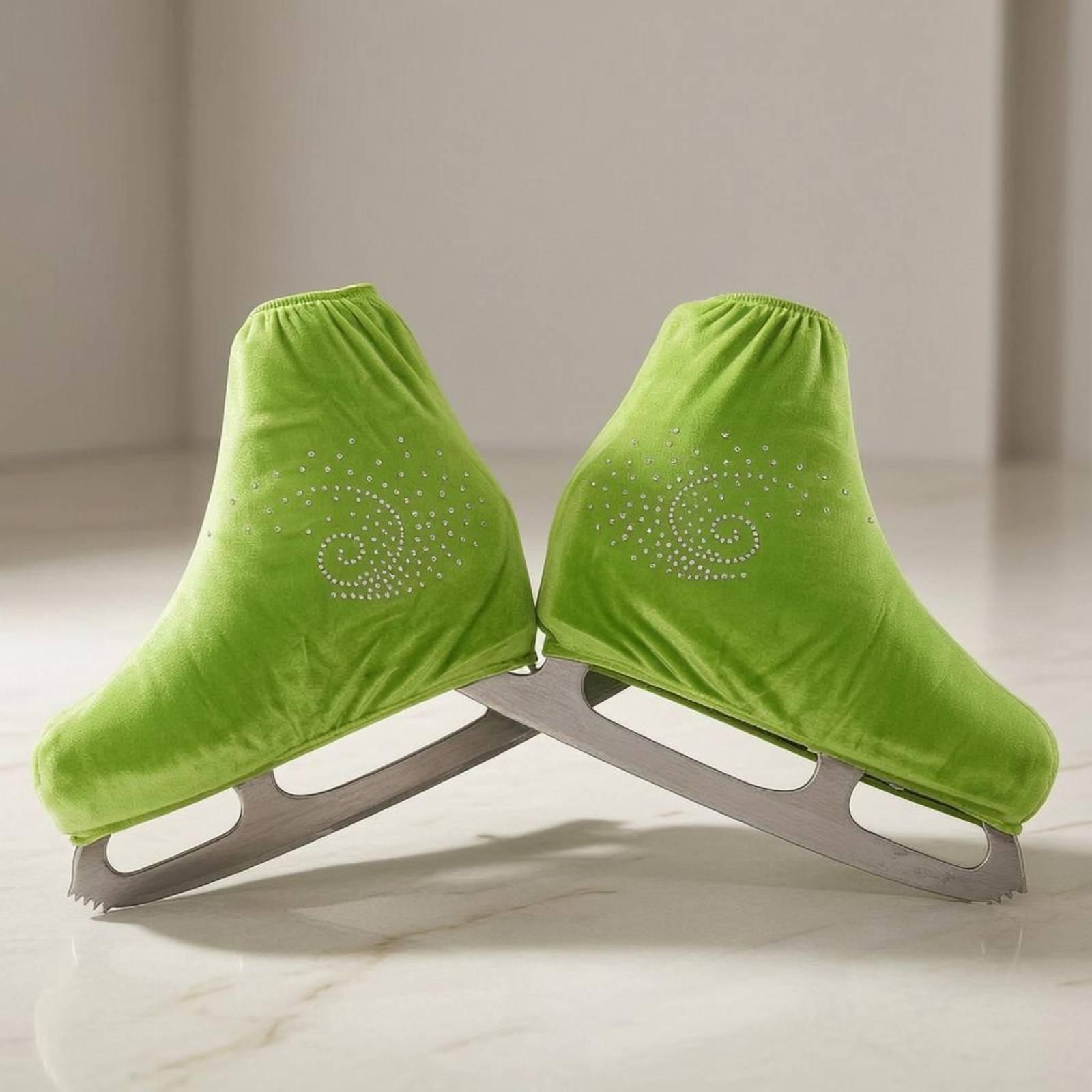 Boots - Plüsch-Samt-Eislaufschuhüberzüge, elastische Stiefelmanschetten, künstlerisches Eislaufzubehör zum