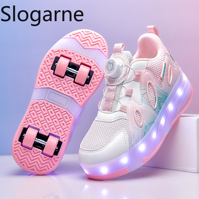 Sneakers - 2026 Neue Mesh-Rollschuhschuhe für Mädchen, Sommer-Runaway-Schuhe,