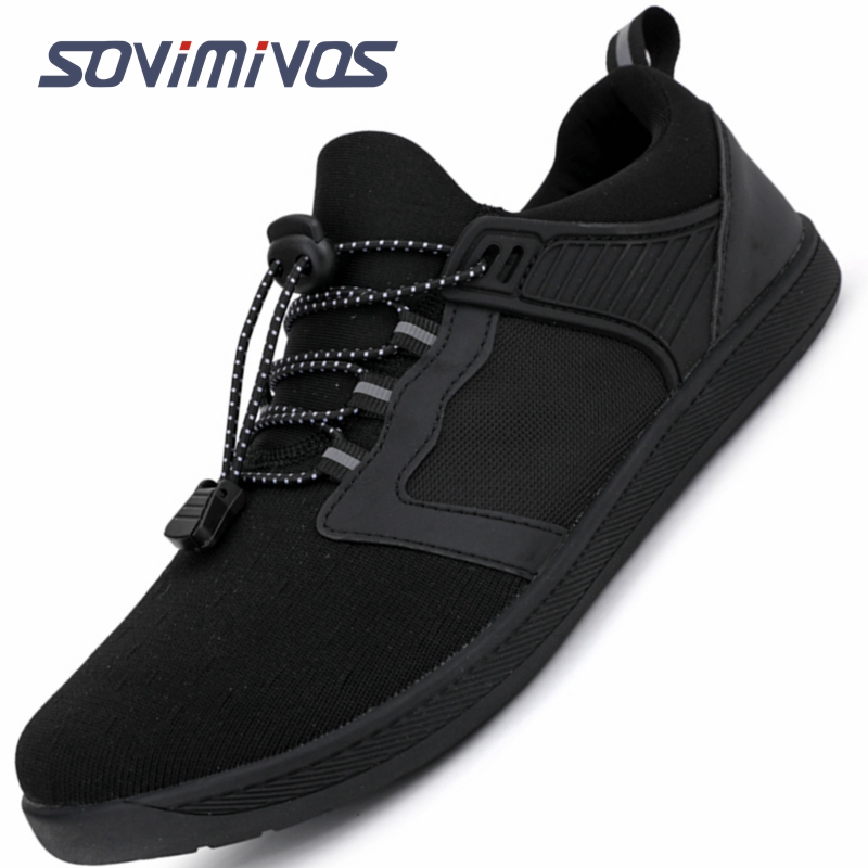 Wide Toe Box Running Sneakers - Herren Barfuß Schuhe Zero Drop Minimalist