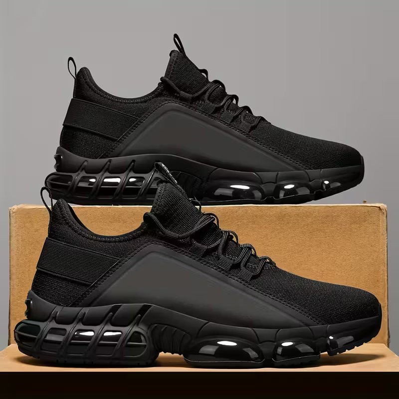 Lightweight Road Running Shoes - Plus size Sneakers, Herrenmode-Laufschuhe aus Mesh,