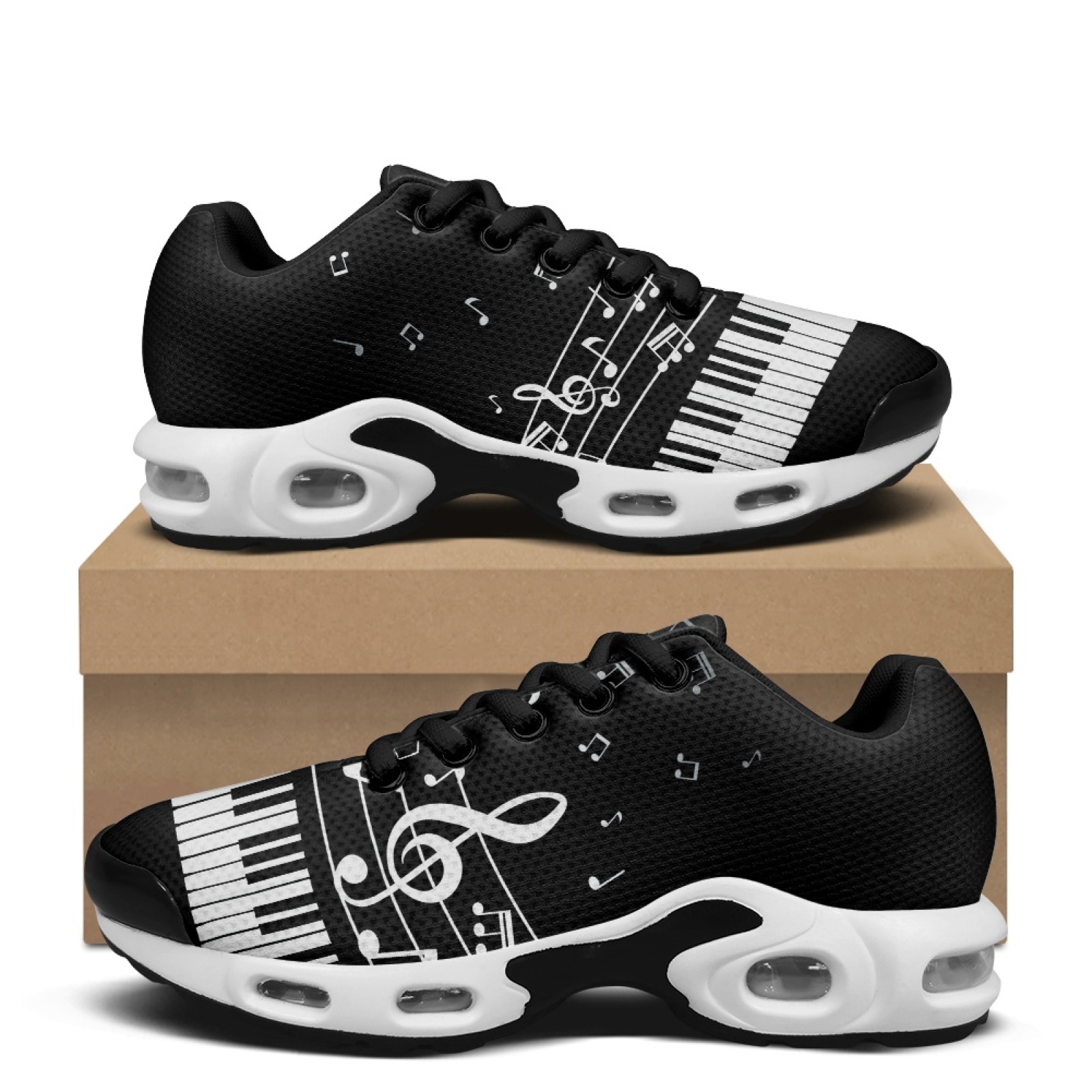 Air Cushion Jogger Shoes Men - PENSTROLL Klavier-Musiknoten Moderne Sportschuhe für Casual
