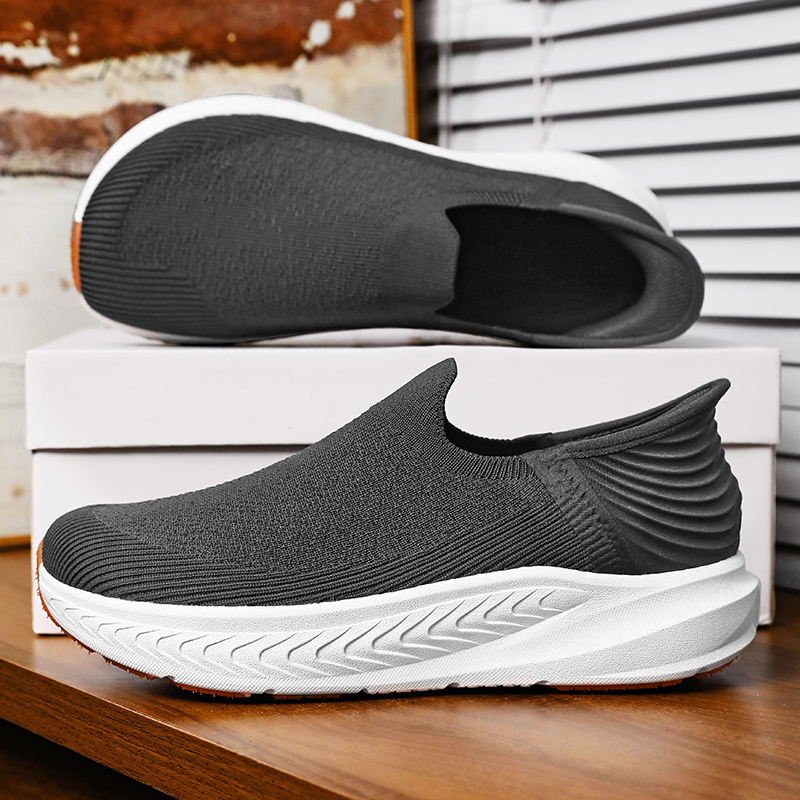 Wide Toe Box Running Sneakers - Herren-Slipper Barfußschuhe Übergröße Breiter Zehenbereich Zero