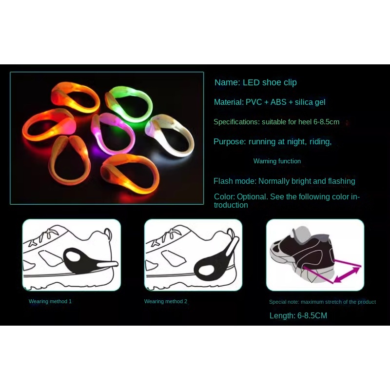 2024 leuchtende Schuh-Clip-Leu – Reflective Night Running Shoes Bewertung und Preis