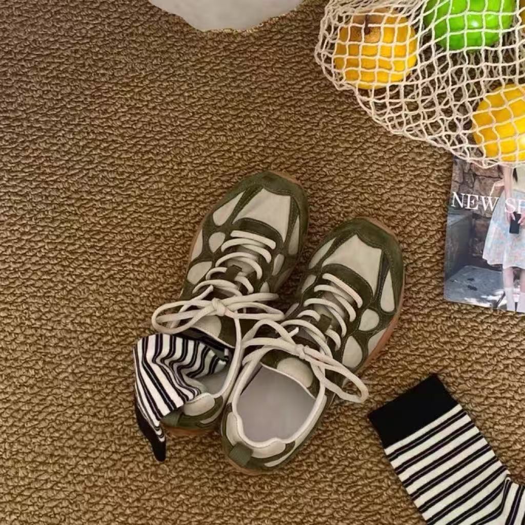 Vintage Patchwork-Schnürsneake – Sneakers Bewertung und Preis