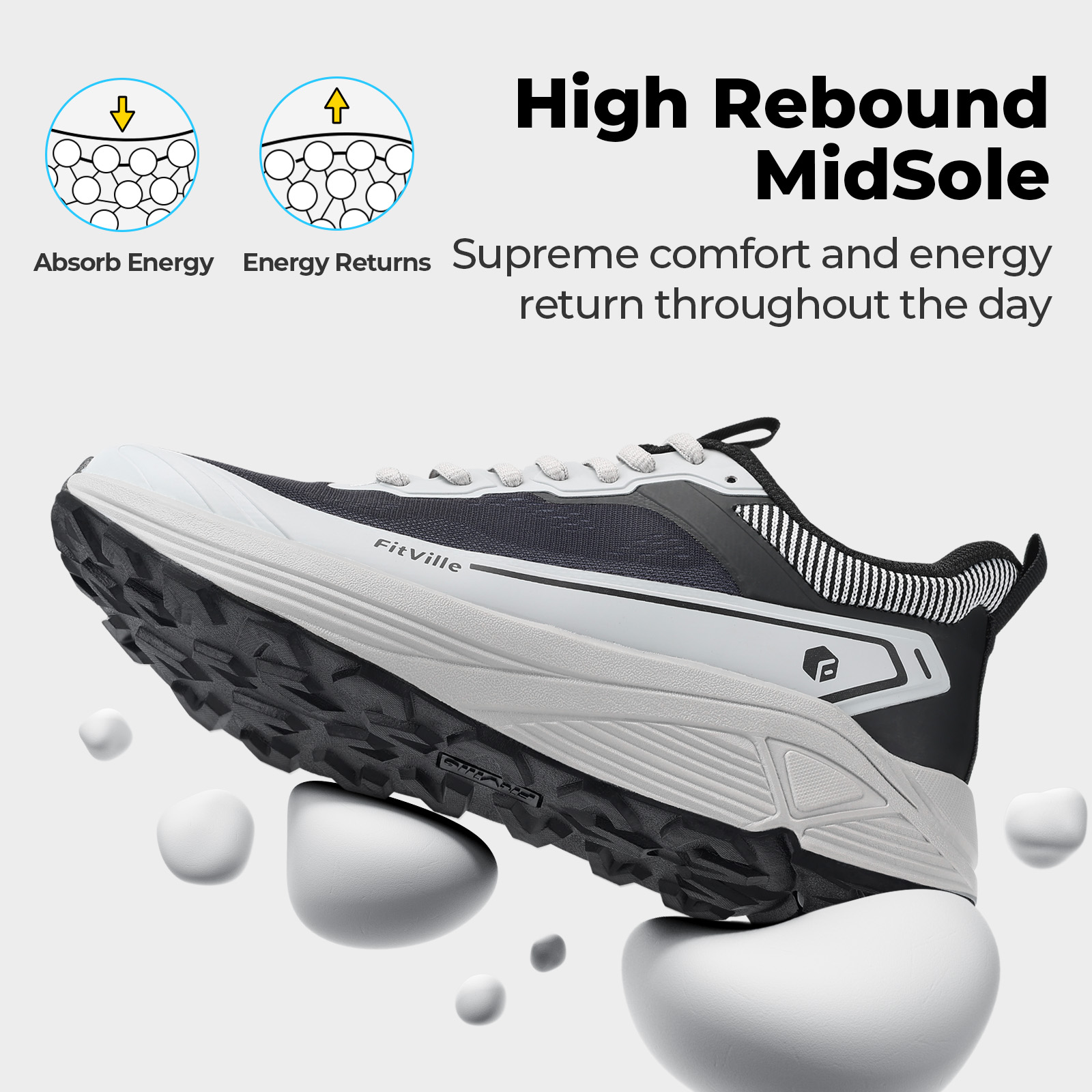 FitVille Wide Sportschuhe, ver – Anti Slip Trail Running Sneakers Bewertung und Preis