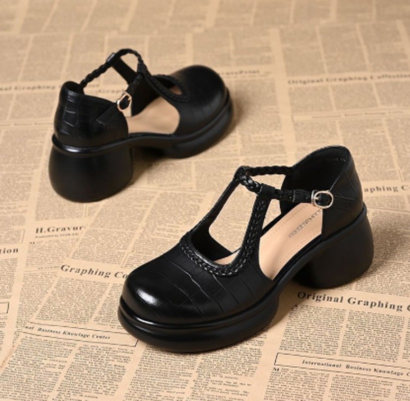 Schwarze Damen-Mary-Jane-Sanda – Sandals Bewertung und Preis
